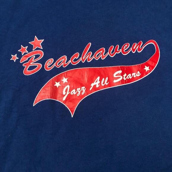 Vintage Blue 2004 Beachaven Jazz All Stars Graphic Tee - Picture 3 of 5
